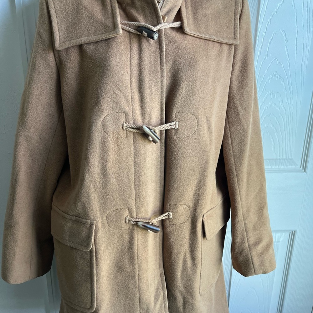 Kenneth Cole Tan Trench Coat with Toggle Closures